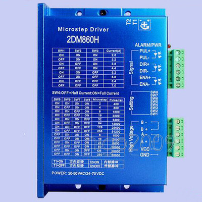 New 2DM860H Digital Microstep Driver Stepper Motor Controller 32 bit DSP for CNC