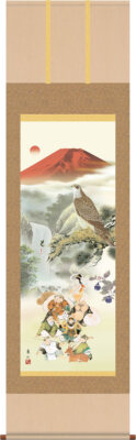 Hanging Scroll Auspicious First Dream of Good Fortune by Tohzan Enomoto from JP