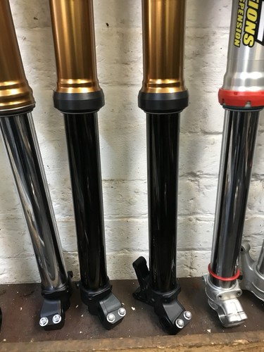 Ktm Sx Sxf Black Lower Fork Tubes For 2003 - 2025 125cc To 450cc Mx Coatings - Picture 7 of 7