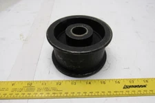Steel Power Drive Flat Face Idler 4" OD 3" Wide 1" Bearing