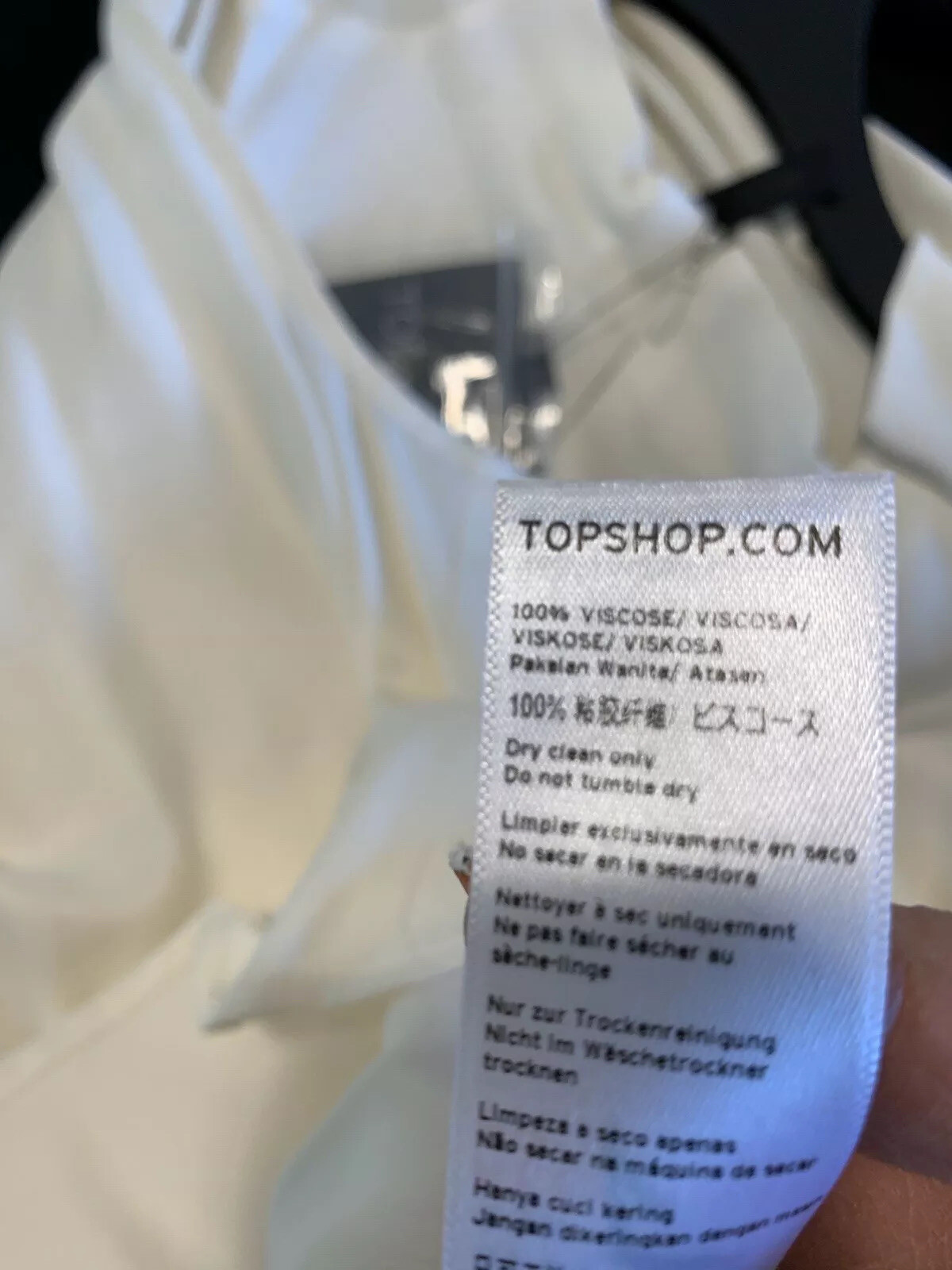 Women’s Topshop size 12 new cream exclusive blouse image 5