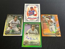 2024 Topps Pro Debut Yordany De Los Santos GREEN AUTO #/99 +ONYX AUTO +ORG #/25