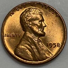 1958 Uncirculated Lincoln Wheat Cent Exact Coin Imaged #LWC215