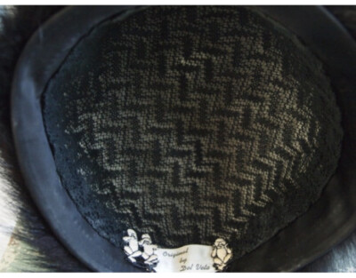 Vintage Runway Fur Hat Original By Del Veta Hat Black Fox  display picture 2