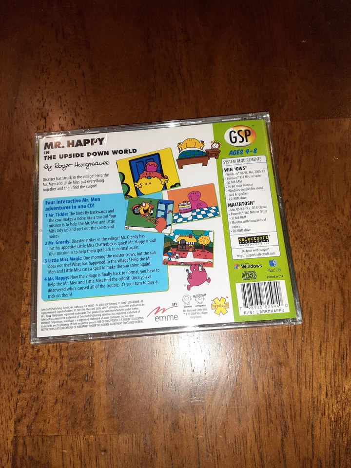 MR. HAPPY in the Upside Down World for PC (New in Sealed Jewel Case)  - Image 2 of 2