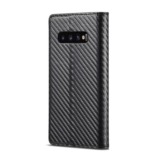 Case For Samsung Galaxy S8 S9 S10 Plus Magnetic Carbon Leather Wallet Flip Cover - Picture 2 of 12