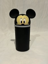 New Disney Mickey Mouse Pencil Case Silicone Material 7.5 in Tall W/ Zipper