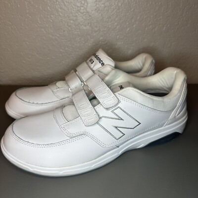 New Balance Men's 813 MW813HWT White Casual Shoes Hook And Loop Size 14 D 