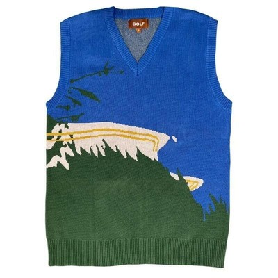 Men Sweater Vests Luxury Golf Flower Le 