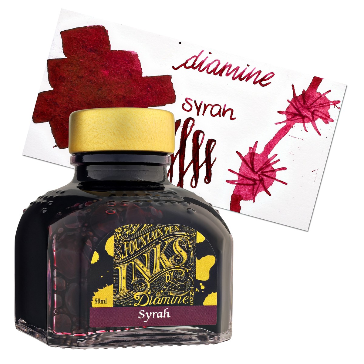 Diamine Fountain Pen Ink Syrah 80ml for sale online