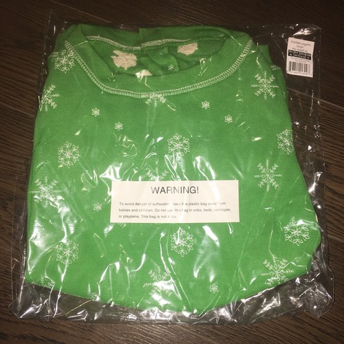 Jumper Johns Largo copo de nieve verde cadera talla X grande nuevo con etiquetas - Imagen 5 de 6