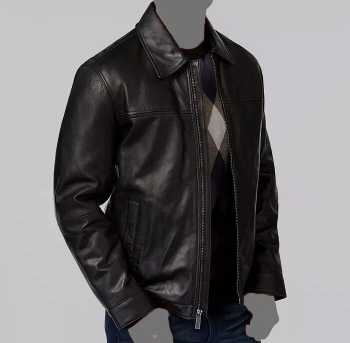 Gucci stripe-detailing Leather Jacket - Neutrals