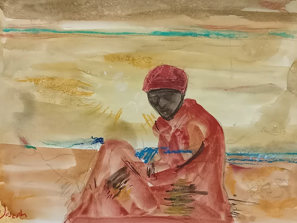 CLIF JOSEPH 纸上绘画(手工制作)签名和盖章混合媒体。 — 第 4/4 张图片