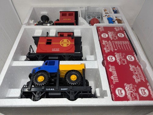 Juego de tren de juguete LGB Lehmann 92430 escala G Atlas Santa Fe con caja (UU) | Condition: Used