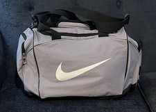 Nike Duffel Bag Lavender/Black With Strap  Handle Gym Travel Sports Bag