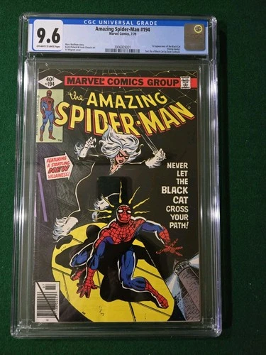 Amazing Spider-Man #194 CGC 9.6 1st Black Cat Nice!
