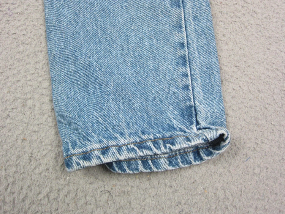 Jeans Glory Desteñidos De Colección Jóvenes Niños Talla 16R Azul Recto Relajado Hecho en EE. UU. Foto 3 de 4