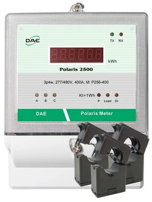 DAE CONTROLS DAE P252-400D KIT, 400A,480V,UL,RS485,kWh Meter,3P3W (3 Hot,0 N), 3 CTs, Demand