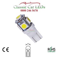 24 Volt T10 505 MOBILITY SCOOTER BRIGHT WHITE LED KYMCO CAPLESS WEDGE SIDELIGHT