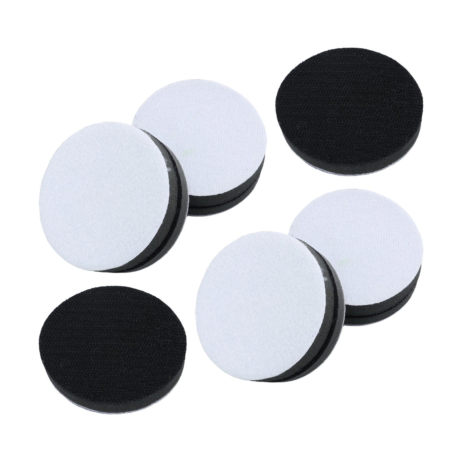 3 Inch Foam Sander Pads Hook & Loop Backing for Car Auto Body Sanding - 10 Pack