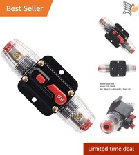 50Amp Fuse Holder Inline Circuit Breaker Car Audio Amps Overload Protection