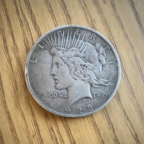 1923 Peace Dollar $1 Silver Coin Circulated 0.9 Fineness Business Strike
