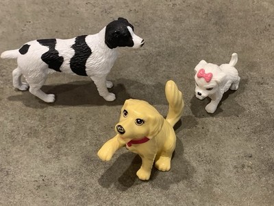 Barbie Doll Pets Dog Begging Puppy, Bobblehead Dog And Paradise Kids Retriever