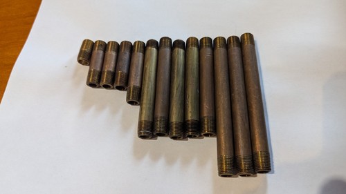 3/8" Brass Pipe Nipple NPT Threaded Both Ends