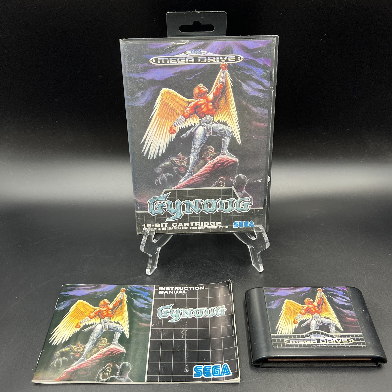 Gynoug (PAL, 1991) SEGA Mega Drive Game Boxed with Manual Included VGC