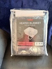 Brand New FULL size 72x84 Dark Gray Heated Blanket w 5 heat settings 10hr