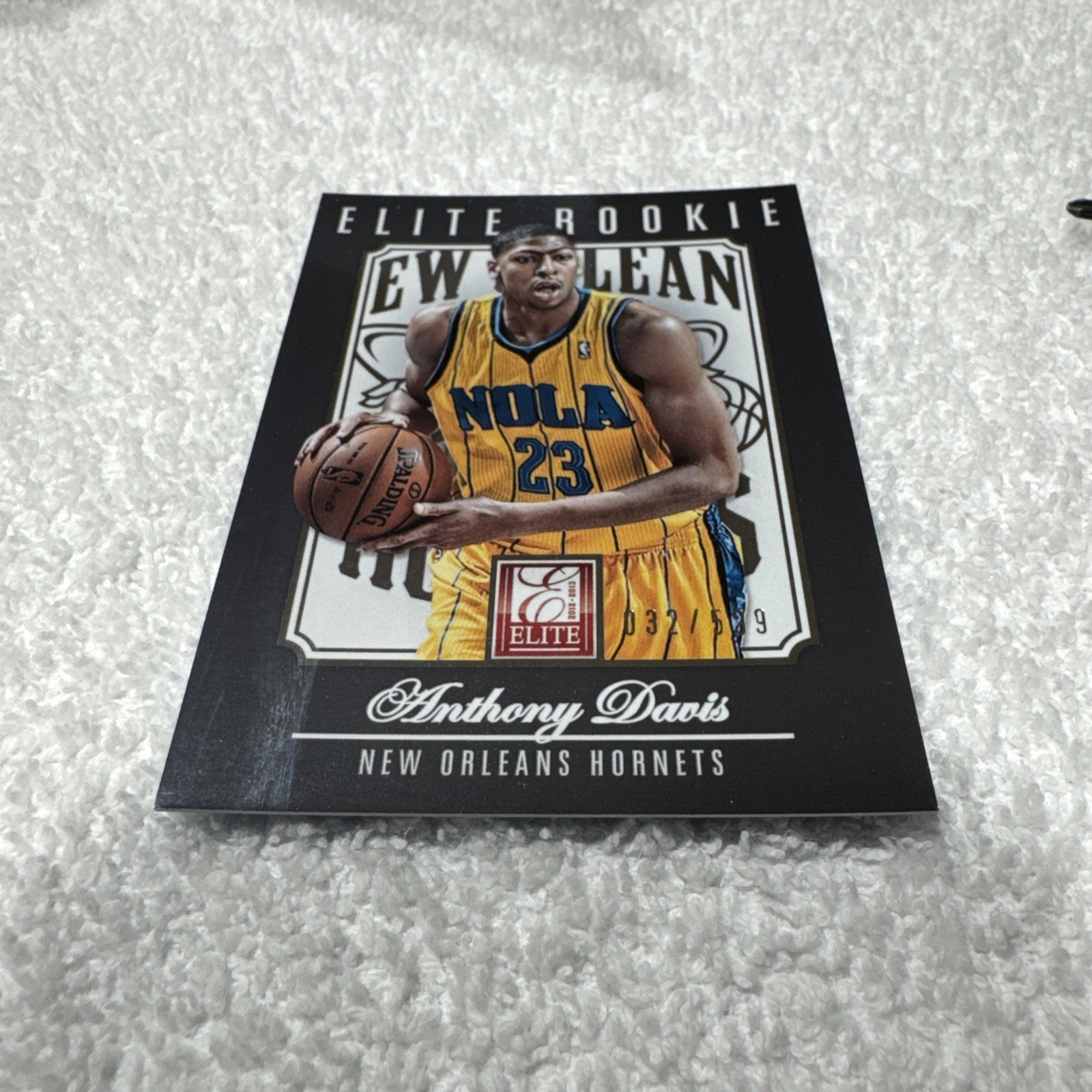 2012-13 PANINI ELITE ANTHONY DAVIS 32/599 ELITE ROOKIE NO. 252 Lakers Mavs