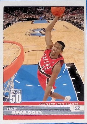 GREG ODEN   BLAZERS  2007-08 TOPPS 50th ANNIVERSARY #3