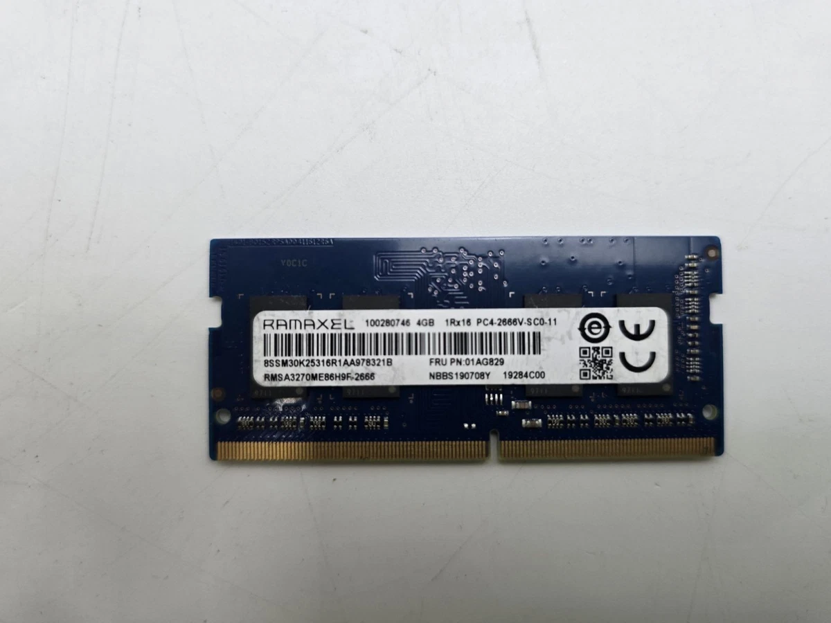 DDR4 SDRAM Ramaxel 4 GB Capacity per Module Memory (RAM) for sale