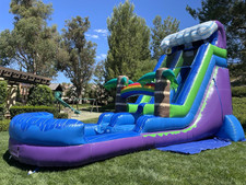 Tropical Waimea Waves 18 Foot Tall Inflatable Water Slide + 1.5HP Blower