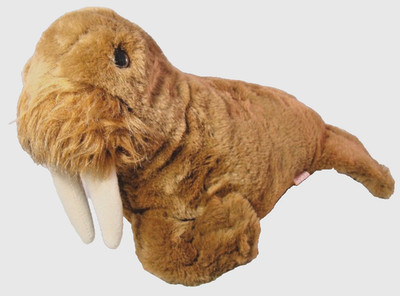Vintage Dakin Walrus Plush Stuffed Animal Sea Lion Brown 15'' 1980 Tag
