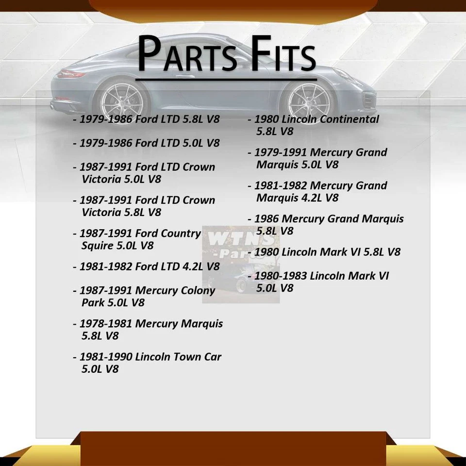Anchor Engine Motor Mounts Front 2x For Lincoln Mark VI 1980 - Image 2 of 4
