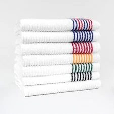 Striped Golf Caddie Towels | 22 x 44 Inch | 9 Towel Colors | 9 Stripe Colors