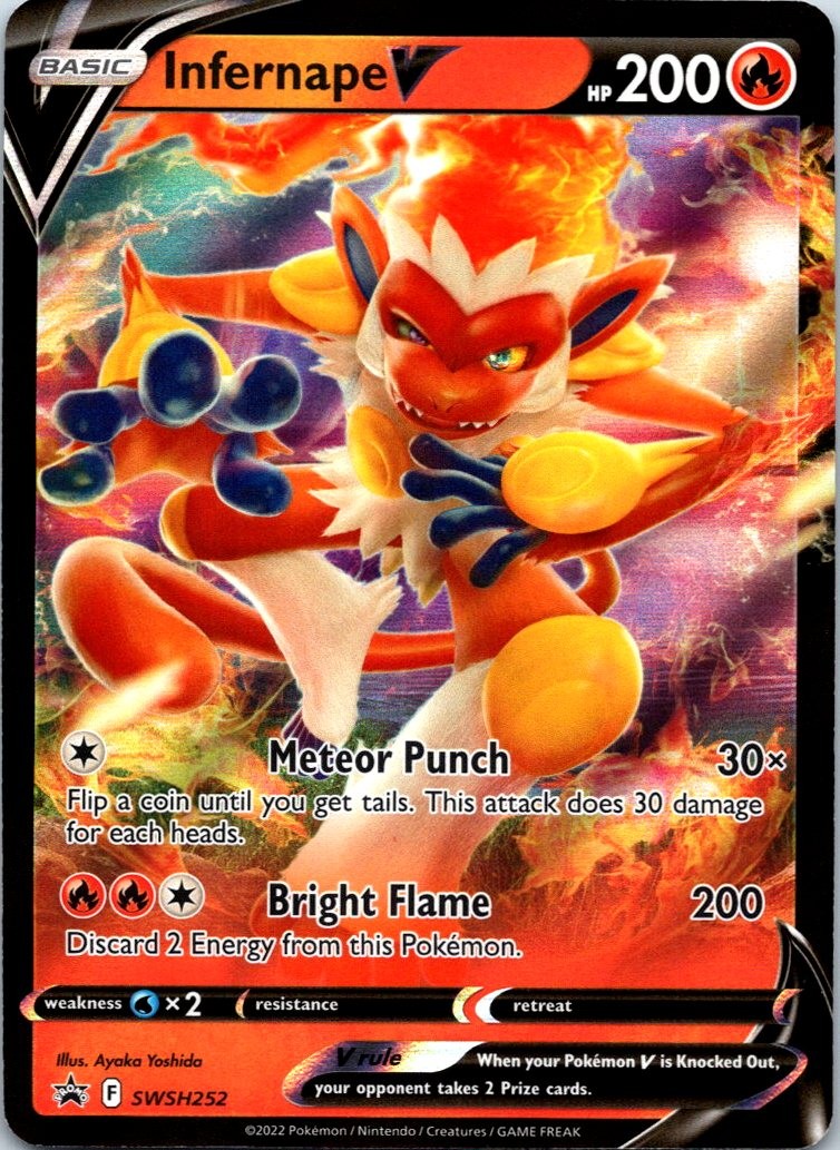 Infernape V SWSH252 Promo Holo SWSH: Sword & Shield Promo Cards NM Pokemon