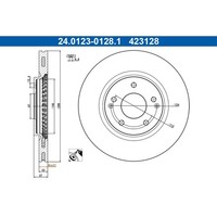 Bremsscheibe ATE 24.0123-0128.1 FüR Ssangyong Tivoli XLV Van Grand
