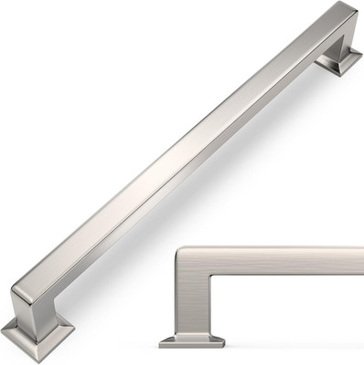 6 Pack 15 Inch Brushed Satin Nickel Kitchen Cabinet Handles Cabinet Pulls Sliver