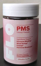 PMS Vitamins Gummies, O Positiv Flo - Proactive PMS Relief -30 Servings