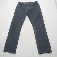Banana Republic Factory Mens Vintage Straight Corduroy Pants 33 x 30 Grey