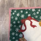 Norman Rockwell Christmas Quilt Wall Hanging 31x54.5” Vtg Decor Hand quilted — photo 3