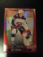 2024-25 Opee-Chee Platinum Kent Johnson #108 090/199 Red Prizim
