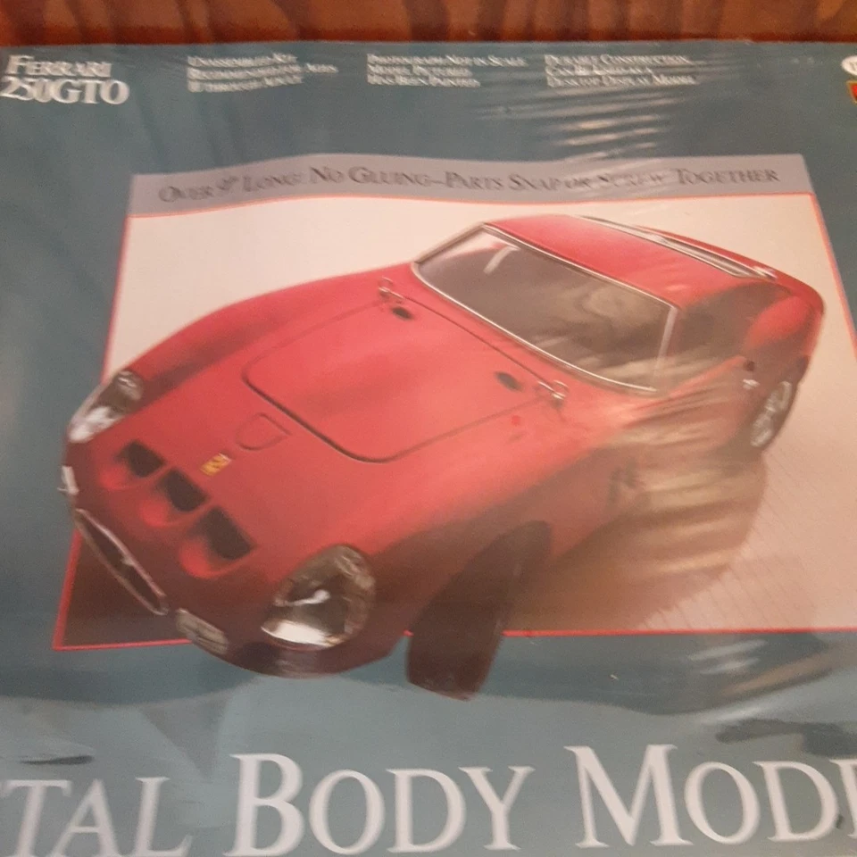 Factory Sealed Testors Ferrari 250 GTO Metal Body 1989 Model Kit # 159 - Image 2 of 4