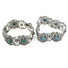 Carolyn Pollack Sterling Turquoise Rings Bracelets Necklace Lot of 7 #S5409-5 — photo 5