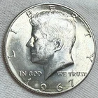 1967 Kennedy Half Dollar 50C Silver Clad 40% Silver UNC (L751)