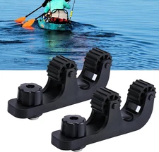 Offset Kayak Paddle Holder - Track Mount Accessories, Pack of 2, Black