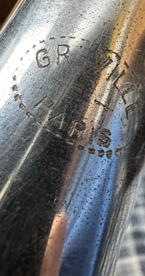 Vintage Greville Paris Metal Clarinet Silver/Black 26" Long - Image 3 of 4