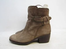 PIKOLINOS Women Size 39 EUR Brown Suede Zip Buckle Ankle Boots Booties